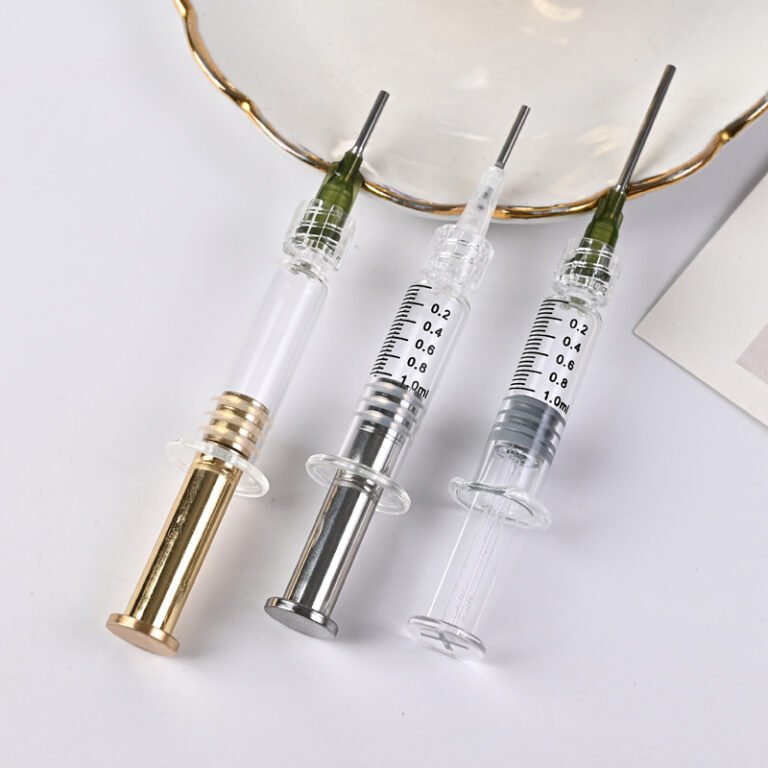 Image of Cannabis syringes with blunt needles