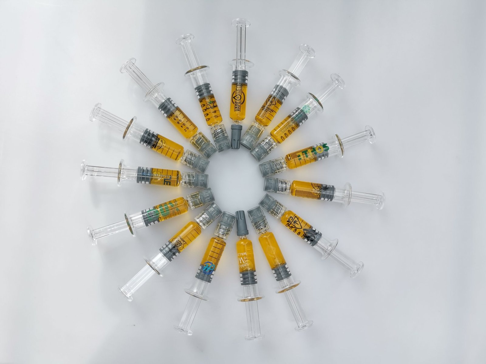 Glass Syringe with oil image