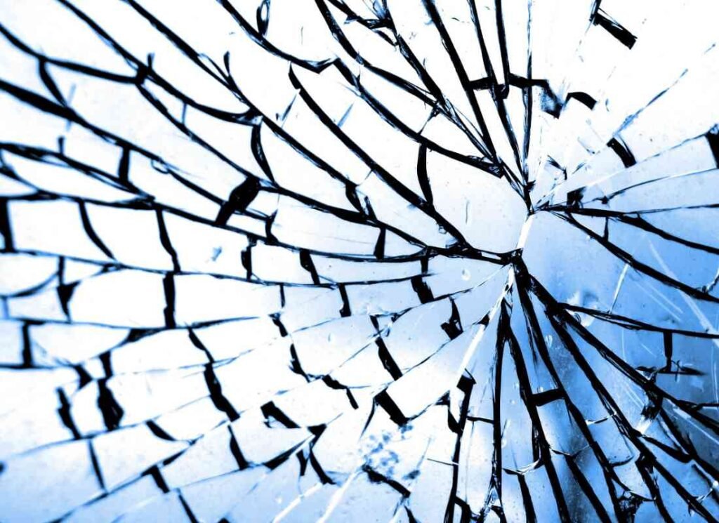 image of broken glass