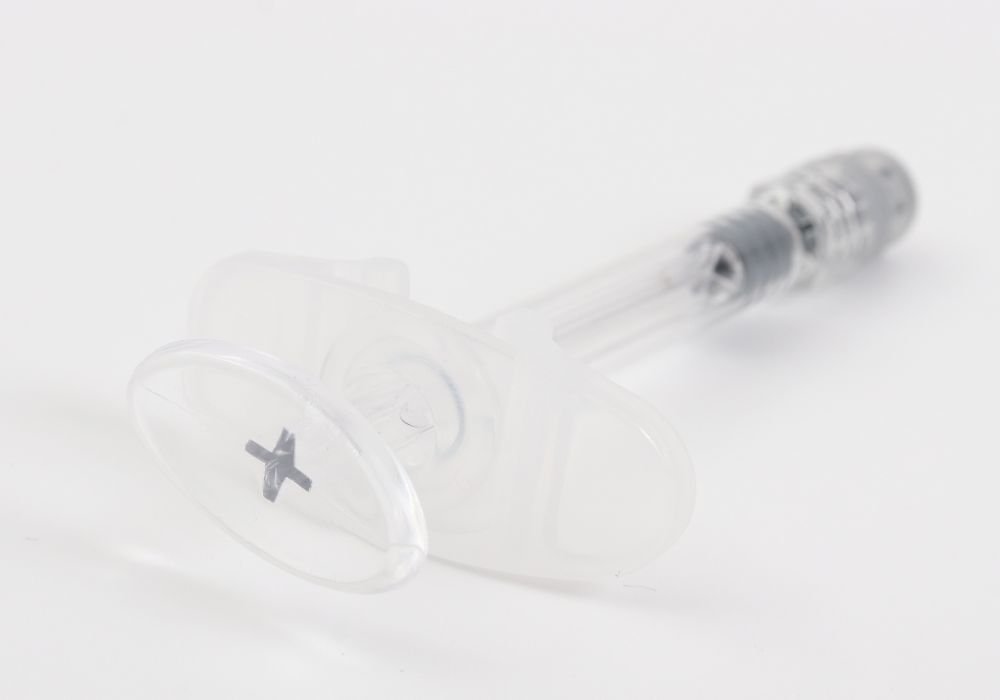 image of assembled borosilicate prefilled syringe