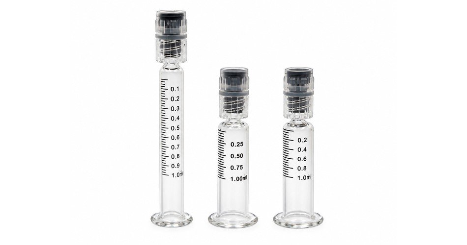 1ml standard vs long glass syringes
