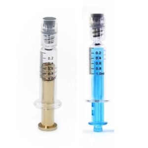 picture of glass syringe with air release plunger