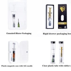 image of different packagings for concentrate syringe