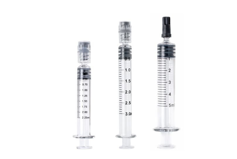 2ml 3ml 5ml glass syringes