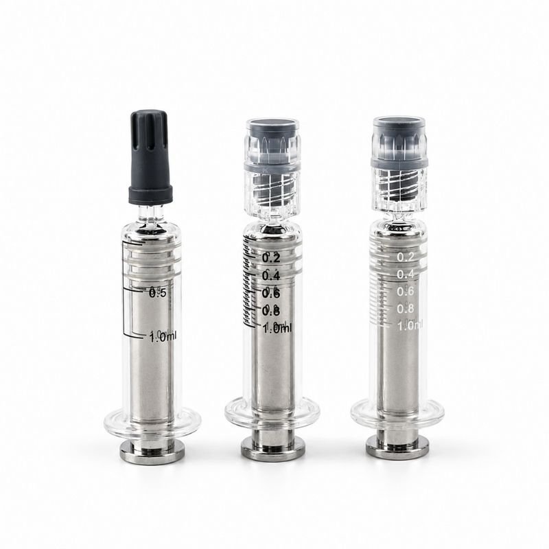 Air-release metal plunger glass syringe for viscous RSO and cannabis extracts
