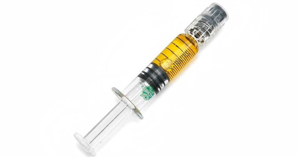 glass distillate syringe