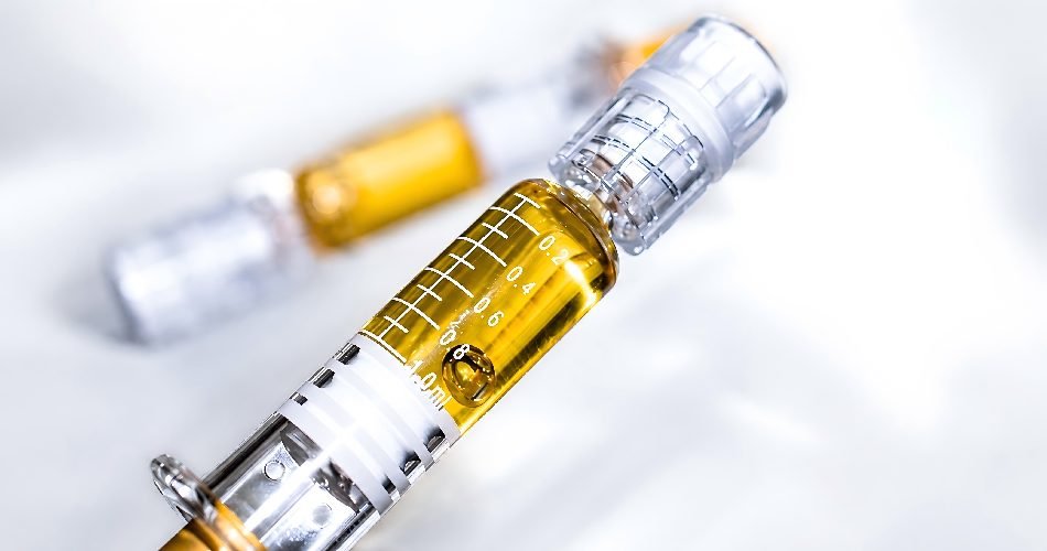 luer lock glass distillate syringe